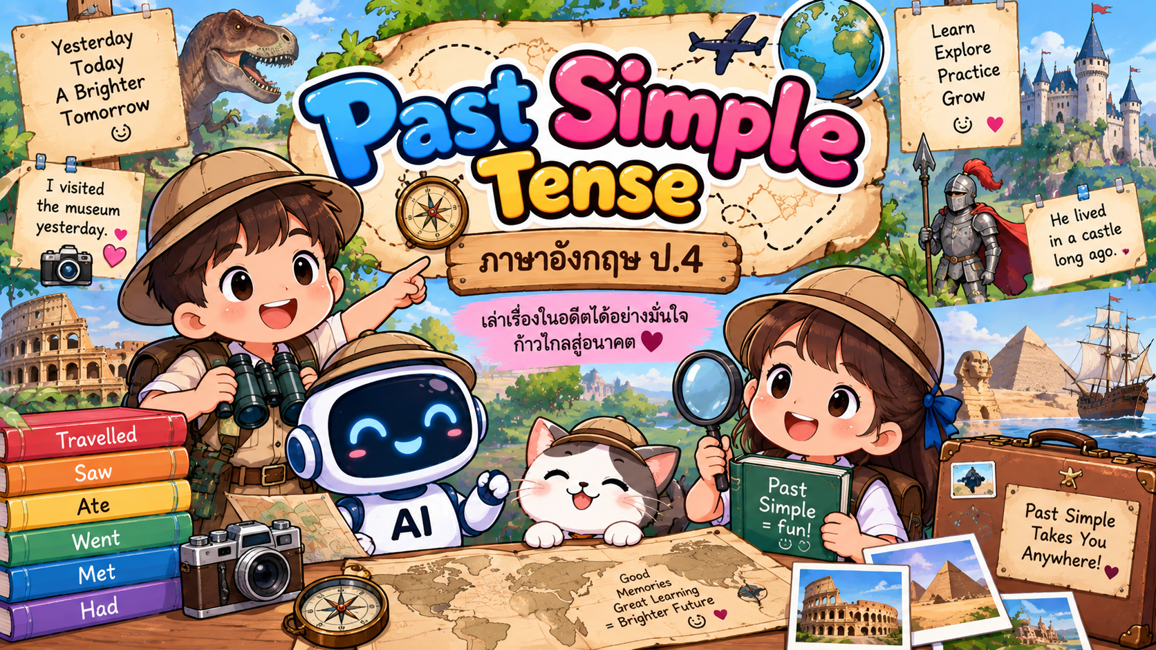 ตัวอย่าง Mini App Past simple tense
