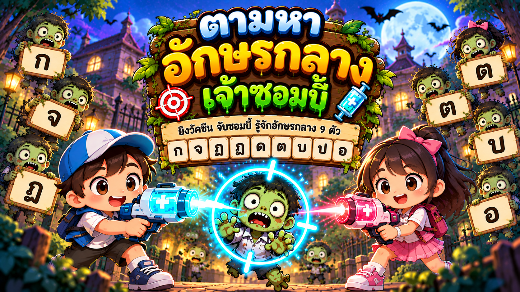 ตัวอย่าง Mini App อักษรกลาง ไตรยางค์