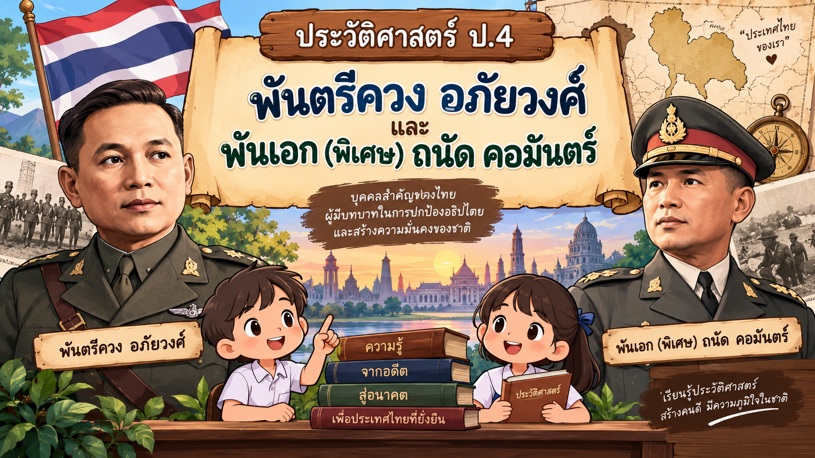 ตัวอย่าง Mini App ประวัติศาสตร์ ป4