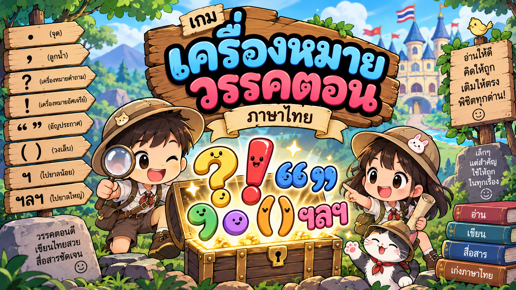 ตัวอย่าง Mini App เครื่องหมายวรรคตอน