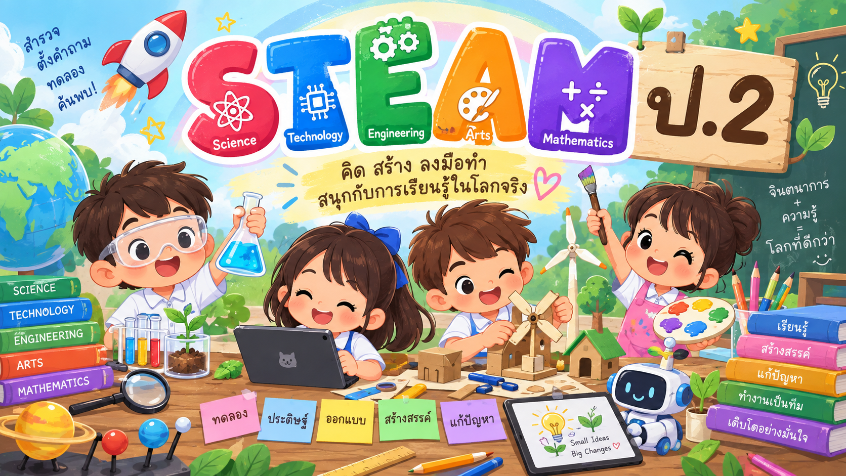 ตัวอย่าง Mini App STEAM ป2