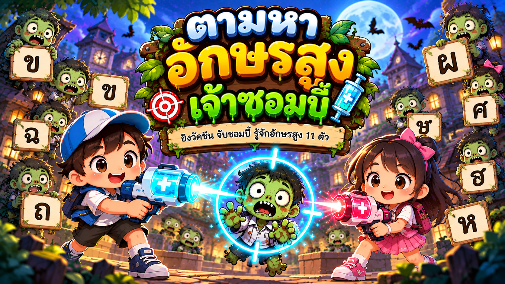 ตัวอย่าง Mini App อักษรสูง ไตรยางค์