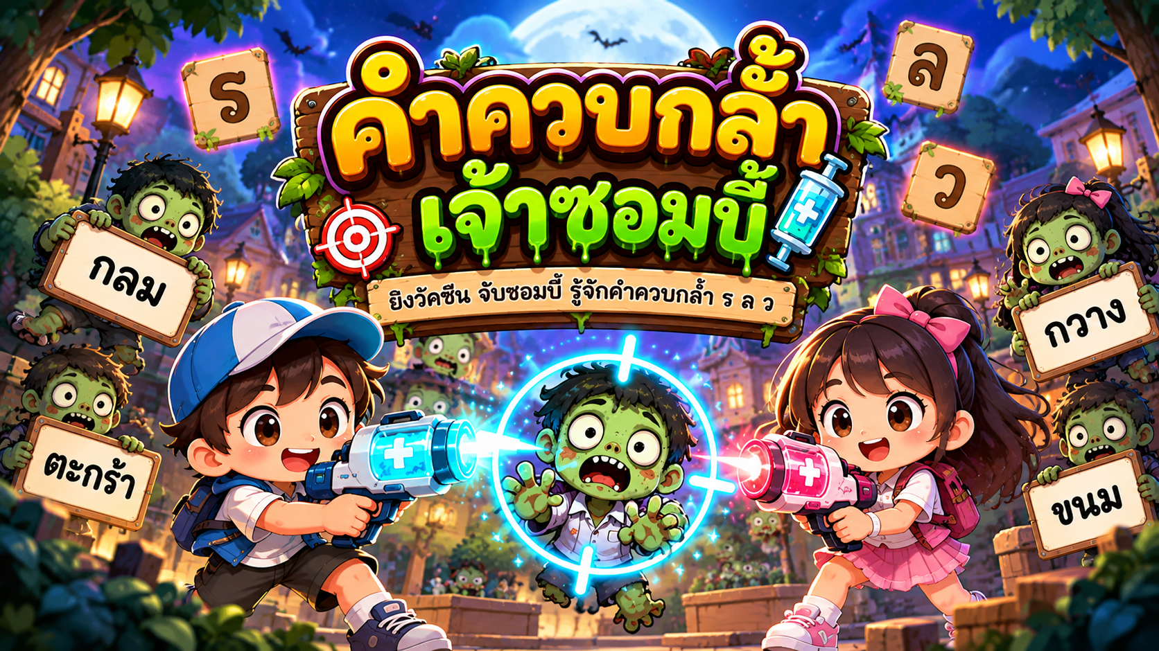 ตัวอย่าง Mini App คำควบกล้ำ